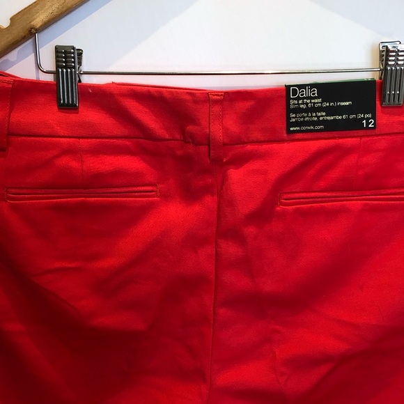Sz12 $22 dalia cropped coral pants - Picture 11 of 11